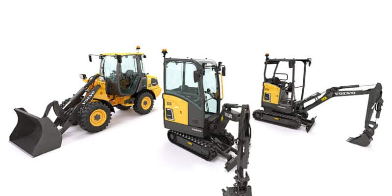 Compact Crawler Excavator and Compact Wheel Loader Electric Range