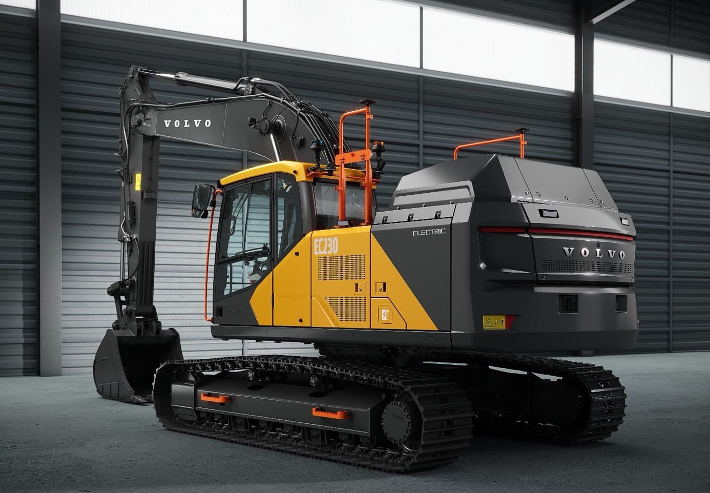 Volvo EC230 Electric from behind